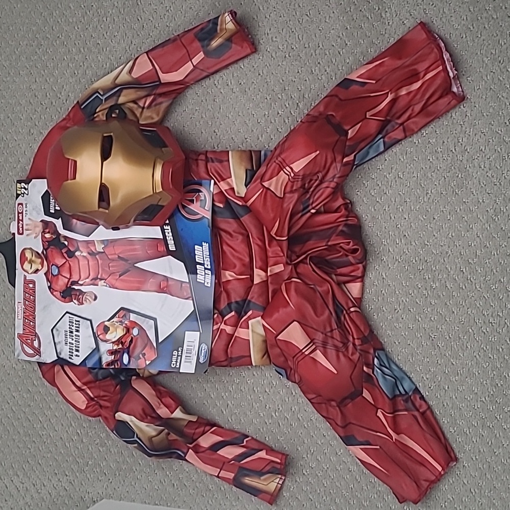 Iron man padded jumpsuit & mask